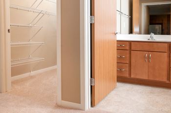 Generous closet space